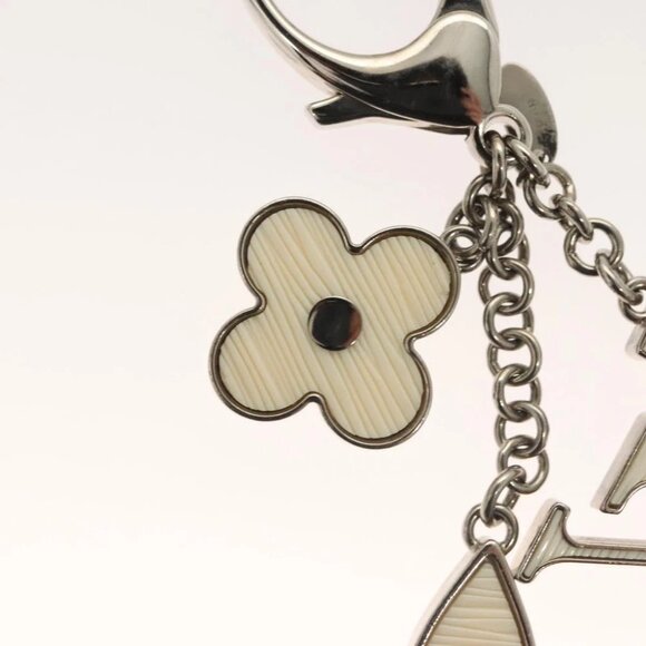 LOUIS VUITTON Bijoux Sac Fleur De Epie Key Holder White M65085 LV Auth mr1488 - Picture 5 of 9